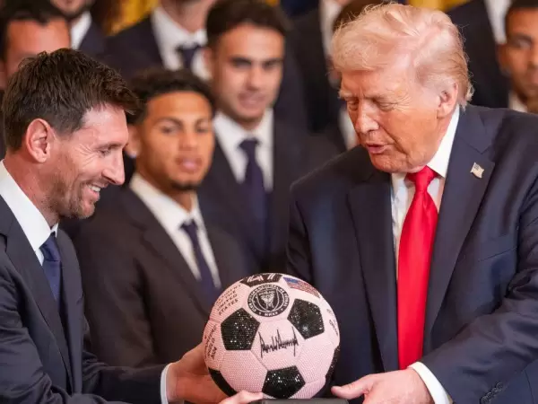 Messi junto a Donald Trump