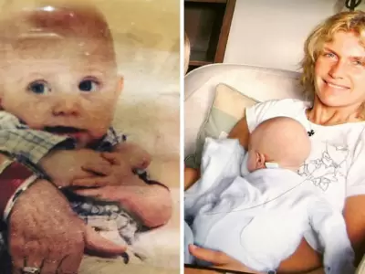 Maru Botana junto a su hijo Facundo