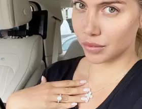 Wanda Nara presumi� su anillo