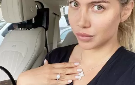 Wanda Nara presumi� su anillo