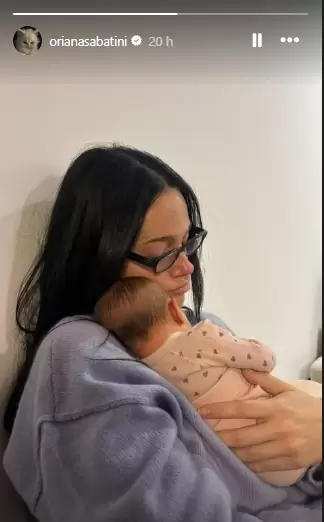 Oriana Sabatini comparti� la primera foto junto a su hija Gia