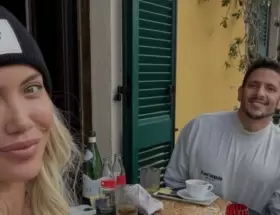 Wanda Nara y Mart�n Migueles