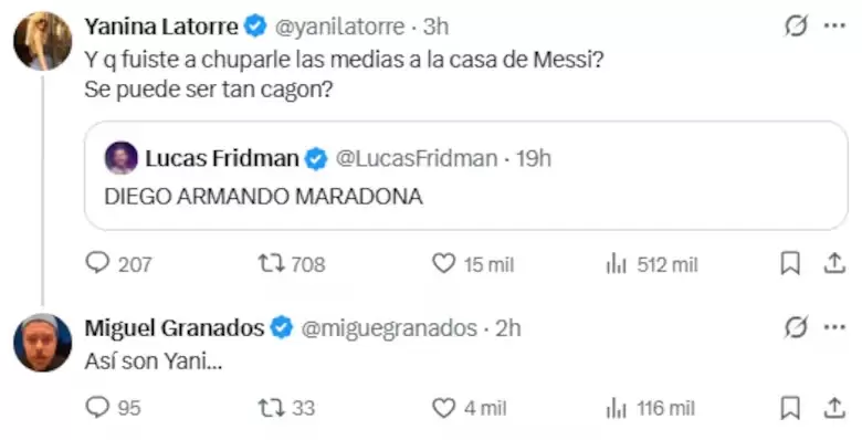 Yanina Latorre explot� contra Olga