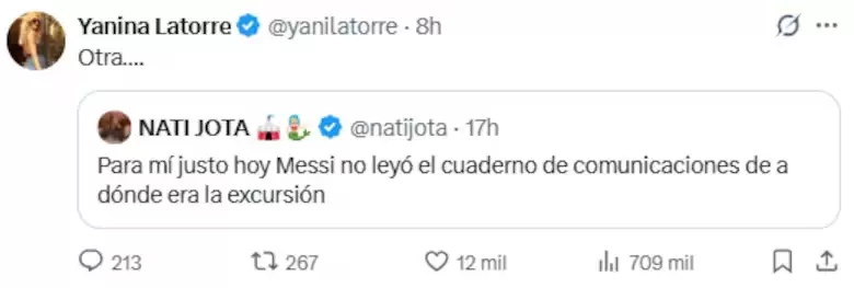 Yanina Latorre explot� contra Olga