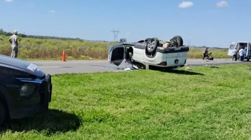 Un choque frontal dej� dos muertos y varios heridos