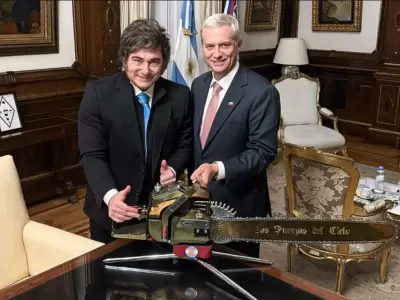 Javier Milei y Jos� Antonio Kast, durante la visita que el chileno hizo a la Argentina tras ganar la elecci�n presidencial en su pa�s.