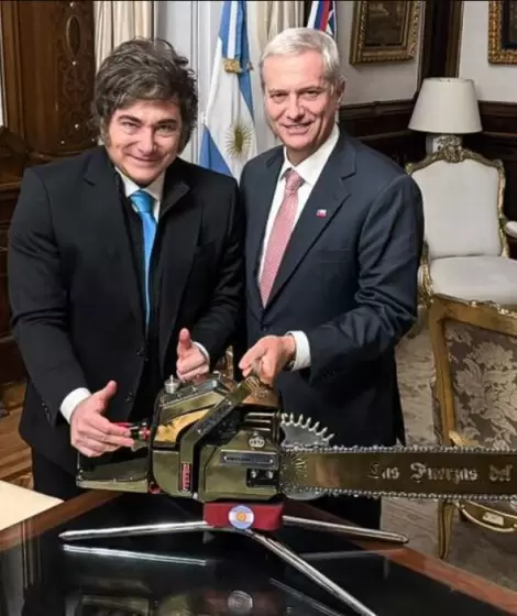 Javier Milei y Jos� Antonio Kast, durante la visita que el chileno hizo a la Argentina tras ganar la elecci�n presidencial en su pa�s.