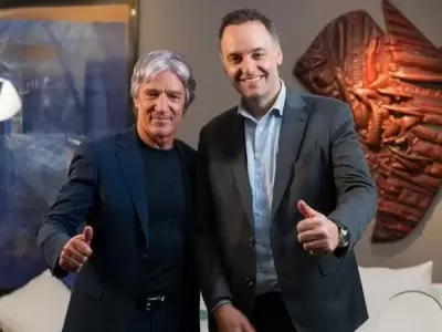 Marcelo Grandio y Manuel Adorni