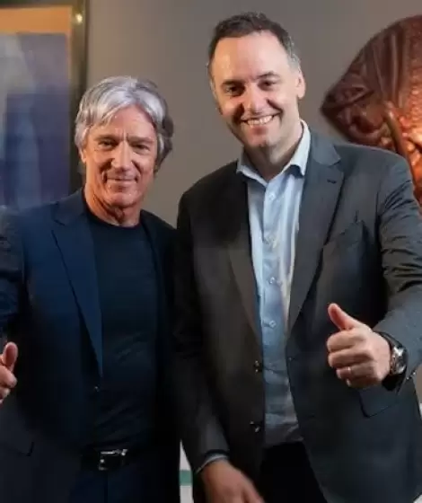 Marcelo Grandio y Manuel Adorni