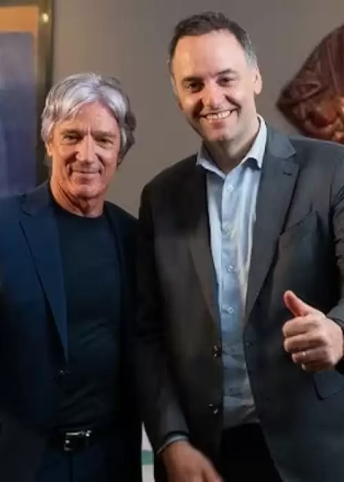 Marcelo Grandio y Manuel Adorni