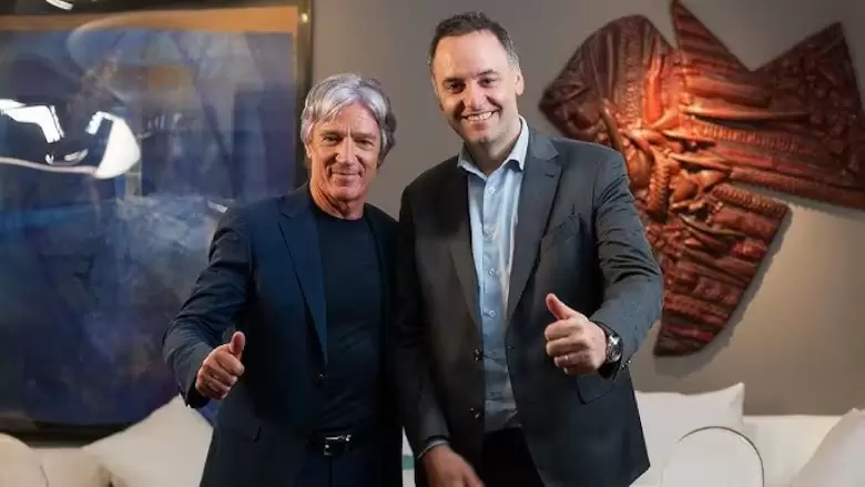 Marcelo Grandio y Manuel Adorni