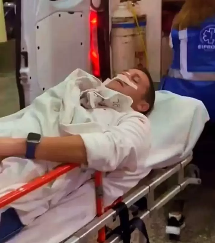 Pelli fue trasladado al Hospital Regional de Concepci�n.