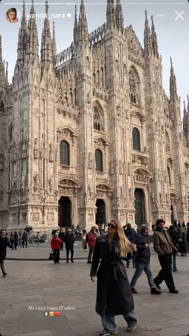 Wanda Nara a la salida de la audiencia con Mauro Icardi