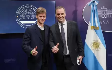 Marco Palazzo y Manuel Adorni