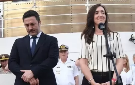 Luis Petri y Victoria Villarruel