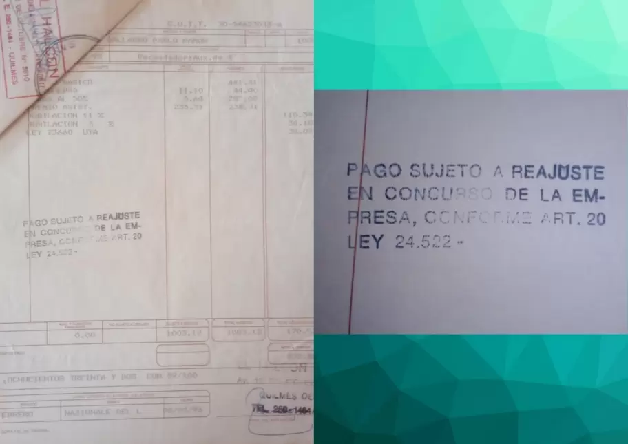 Los documentos de los trabajadores que lograron rebatir la ley