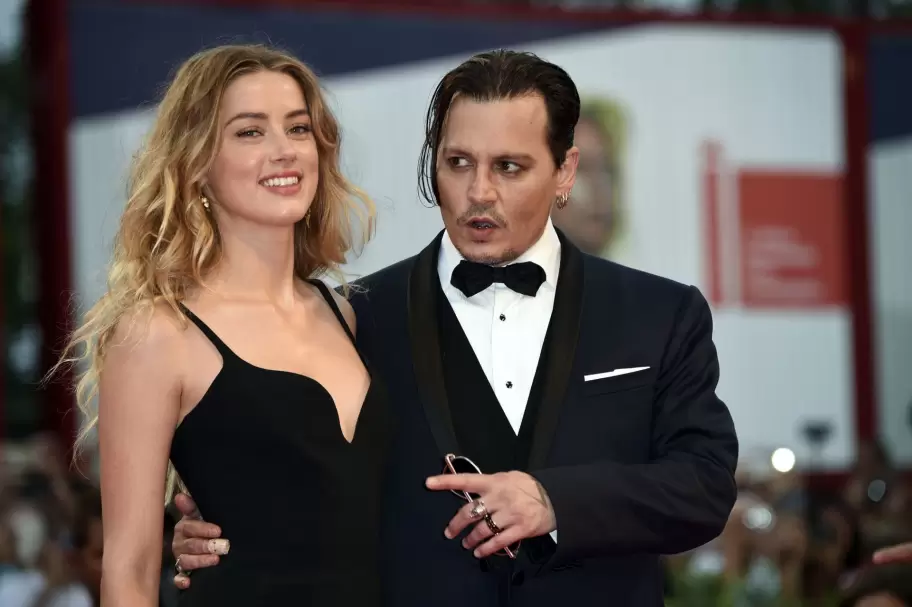 Amber Heard junto a Johnny Depp cuando todav�a eran pareja