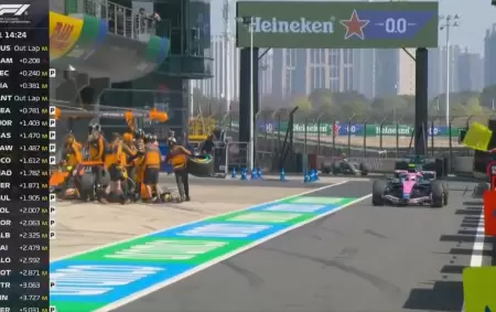 El Alpine de Colapinto se apag�, los mec�nicos salieron corriendo... y el auto arranc� justo a tiempo