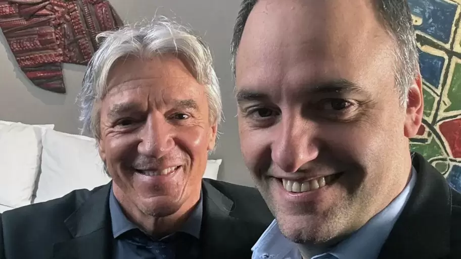 Manuel Adorni y Marcelo Grandio