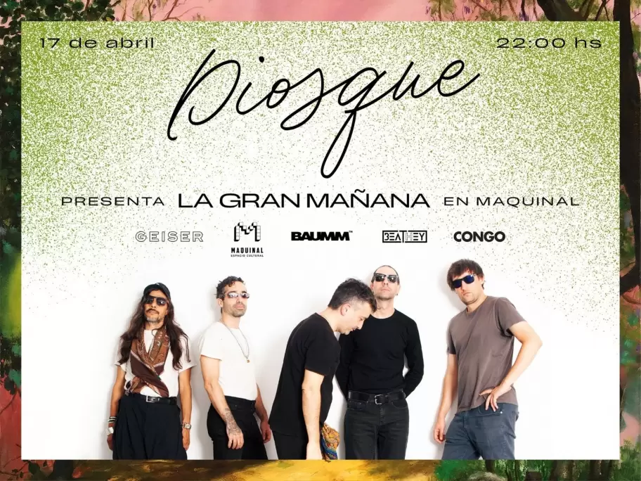 Diosque invita a la presentaci�n de su nuevo disco La Gran Ma�ana
