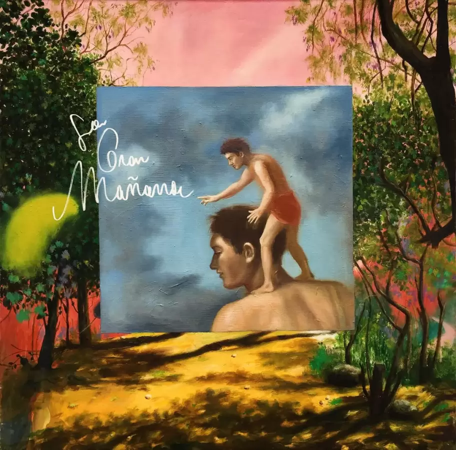 La tapa del disco La Gran Ma�ana es un cuadro de El�as Santis