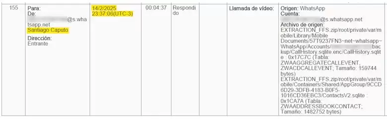 Novelli mantuvo m�s de 35 llamadas con Milei, su hermana y Santiago Caputo