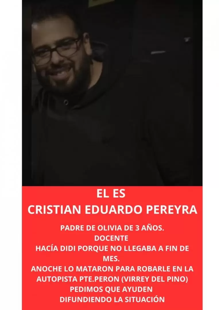 El reclamo de justicia de la familia de la víctima.