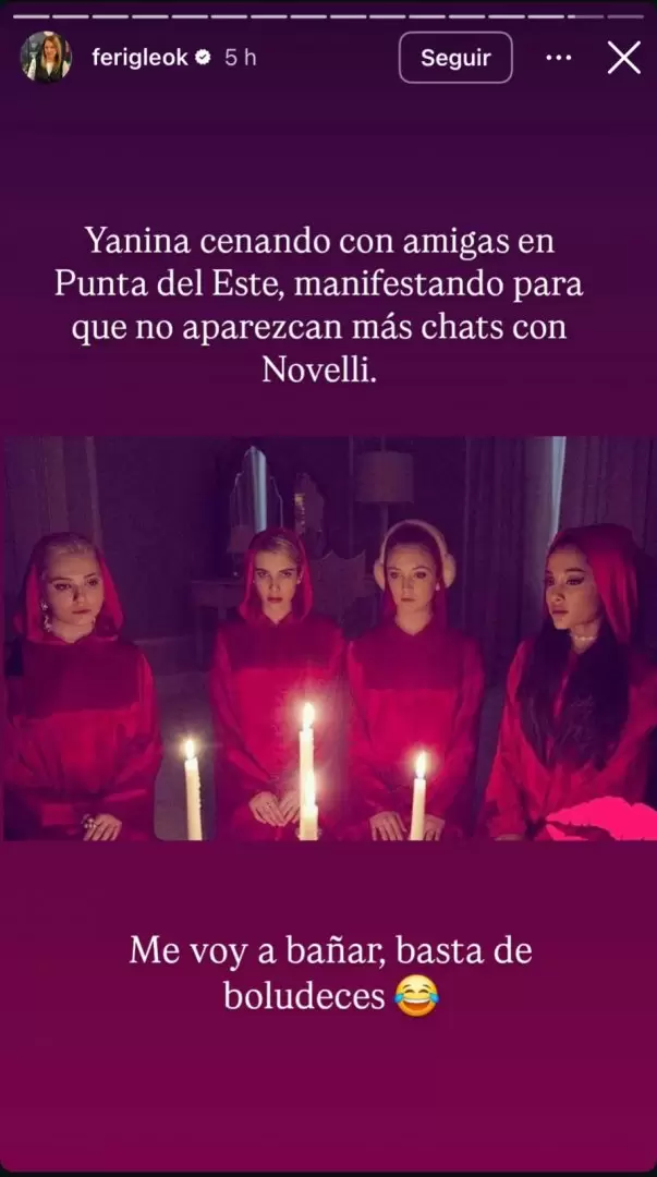 Fernanda Iglesias ironiz� sobre la situaci�n de Yanina Latorre