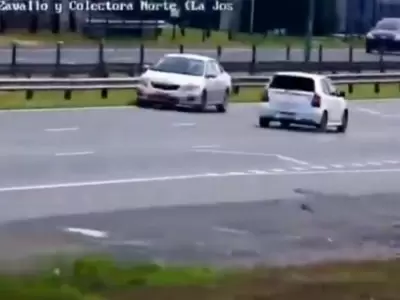 Manej� seis kil�metros a contramano en la autopista Panamericana, a la altura de Campana.