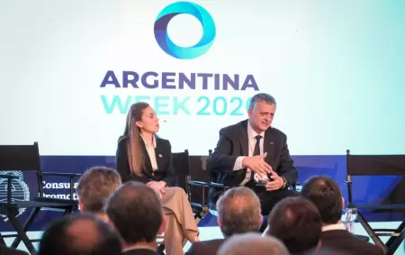 El presidente y CEO de YPF, Horacio Mar�n, en el Argentina Week realizado en Nueva York