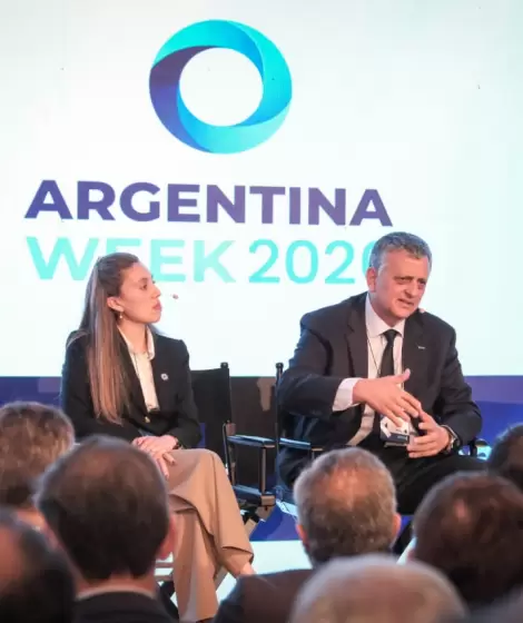 El presidente y CEO de YPF, Horacio Mar�n, en el Argentina Week realizado en Nueva York