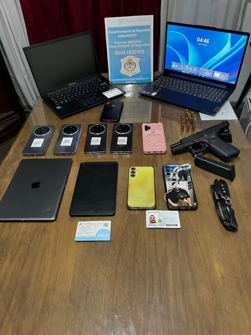 El material secuestrado de la casa de Gustavo Ezequiel Arroyo.