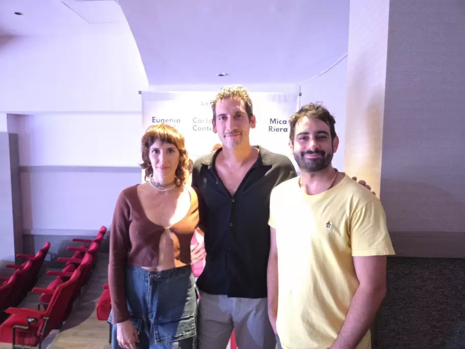 Berenice Gandullo, Marcelo Caballero y Lionel Arostegui