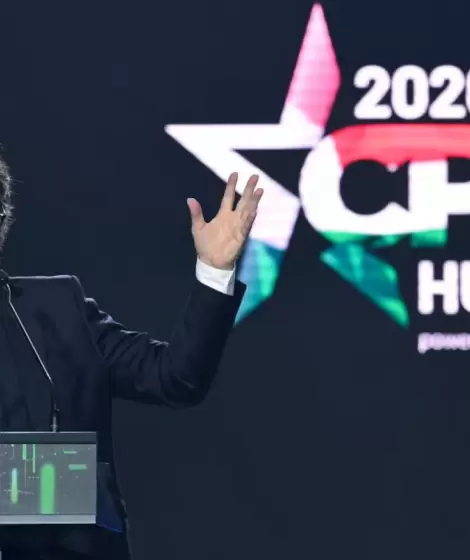 Javier Milei en la CPAC