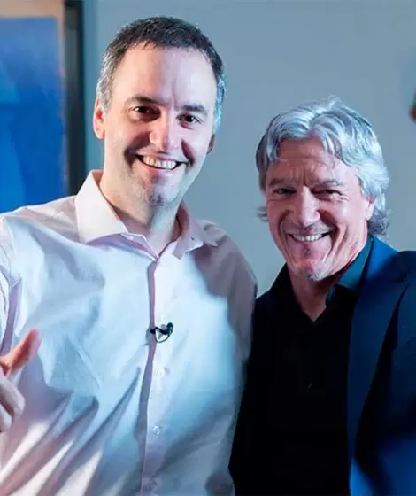 Manuel Adorni y Marcelo Grand�o, el beneficiado por la amistad con el funcionario.