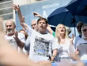 Kicillof en la marcha del D�a de la Memoria de 2024