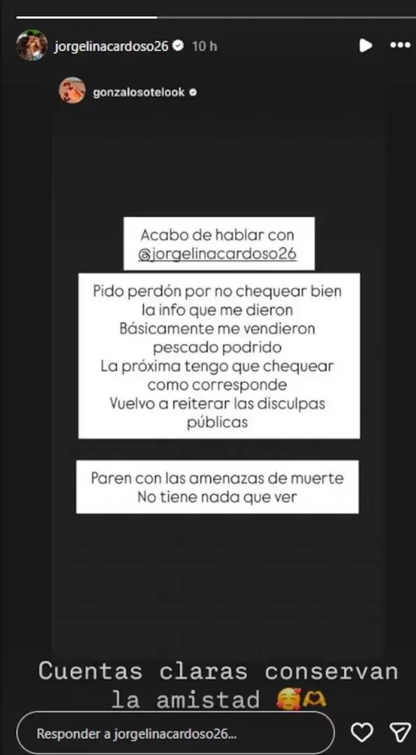 Gonzalo Sotelo termin� pidiendo disculpas por difundir informaci�n de Di Mar�a y su esposa