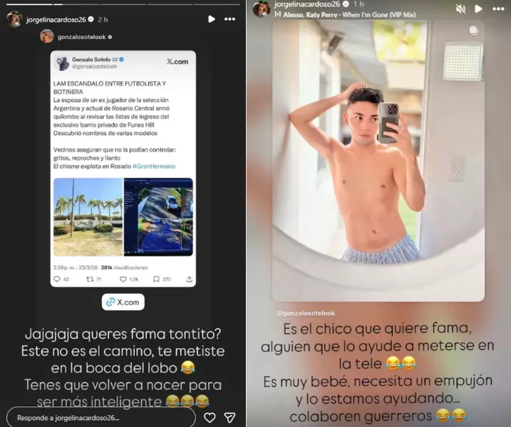 Jorgelina Cardozo desminti� informaci�n difundida de su familia y estall� la pol�mica