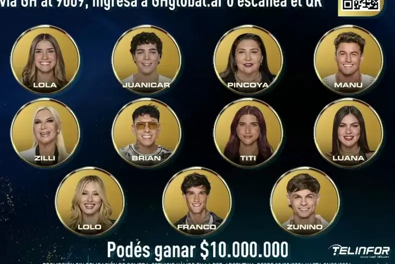 Nueva placa de nominados