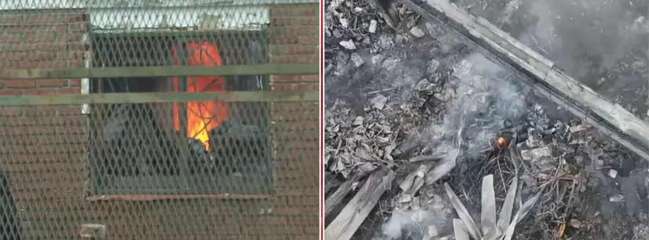 Las llamas se reavivaron