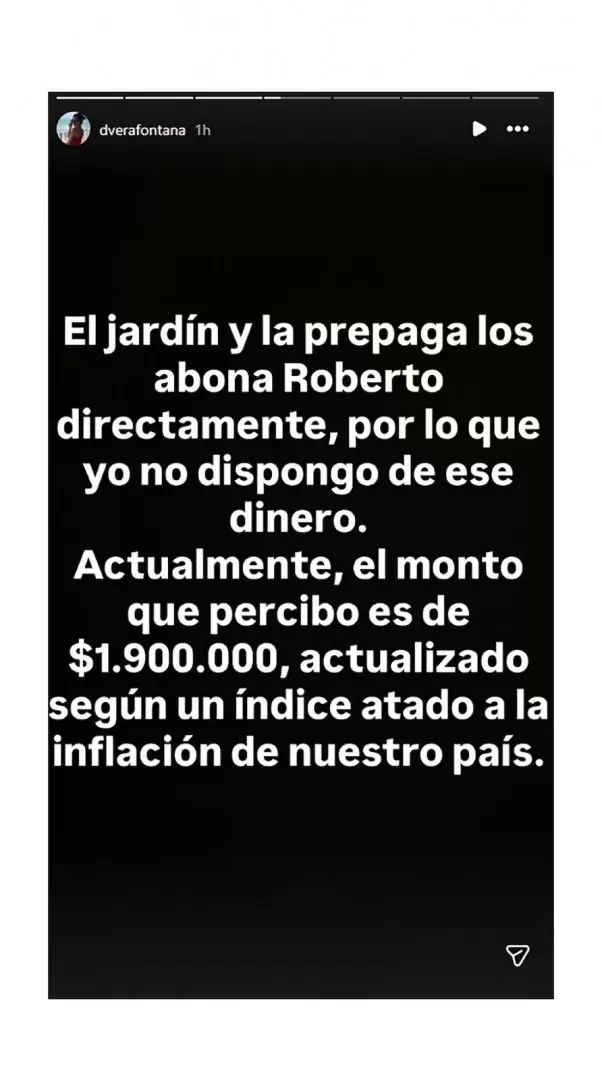 Vera hab�a denunciado en redes que el jard�n de las ni�as estaba impago