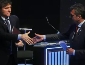 Javier Milei y Sergio Massa