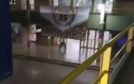 Momento exacto del tiroteo