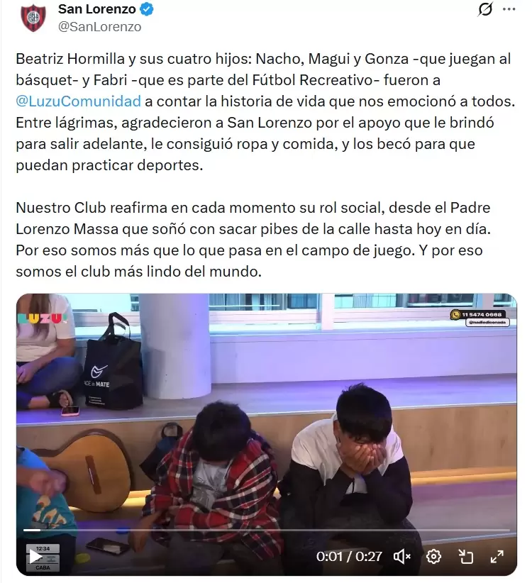 San Lorenzo y la historia de la familia Hormilla.