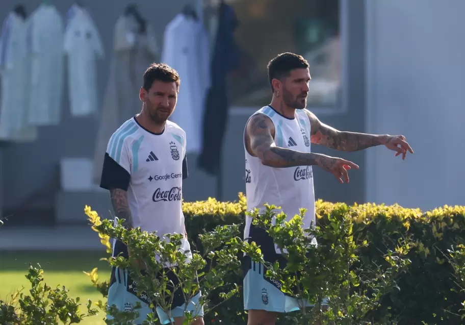 Lionel Messi y Rodrigo de Paul