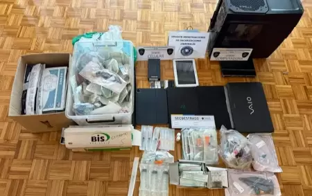 Los elementos que encontraron dentro de uno de los domicilios allanados