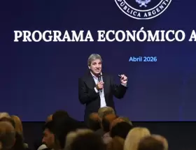 Caputo en la Bolsa de Comercio de Rosario