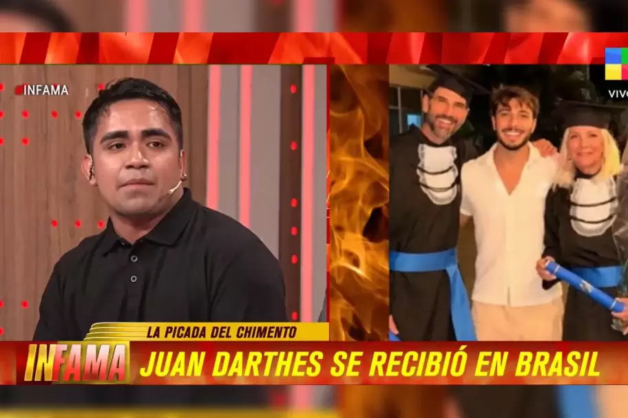 La foto de Juan Darth�s tras "recibirse" de pastor evang�lico en Brasil.