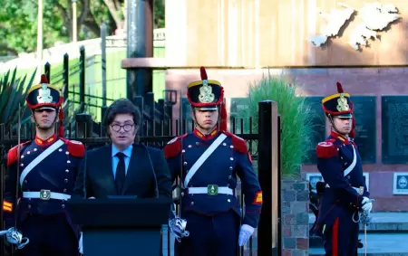 Javier Milei encabez� un nuevo aniversario del D�a del Veterano y de los Ca�dos en la Guerra de Malvina