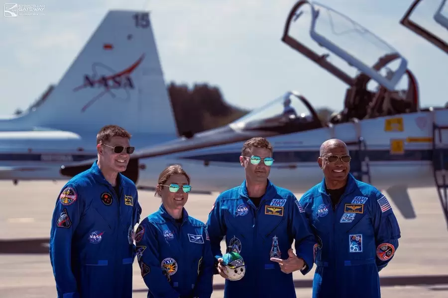 A bordo tambi�n viaja "Rise", un peque�o peluche que funciona como indicador de gravedad cero